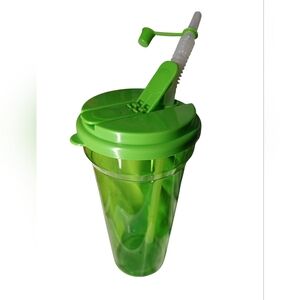 CoffeeShop Green 24 Oz. Tumbler with Straw